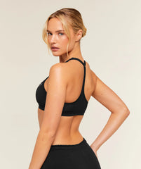 Cotton Blend Racerback Sports Bra